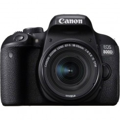 Canon EOS 800D ( Black ) Digital SLR Camera + KIT EF-M18-55mm f/3.5-5.6 IS STM